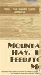 Mobile Screenshot of mountainfeedandhay.com